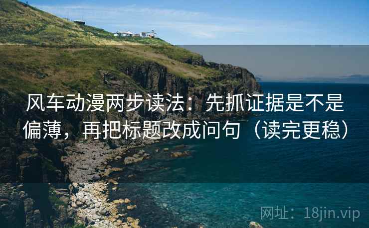 风车动漫两步读法:先抓证据是不是偏薄,再把标题改成问句(读完更稳) 风车动漫两步读法:先抓证据是不是偏薄,再把标题改成问句(读完更稳)